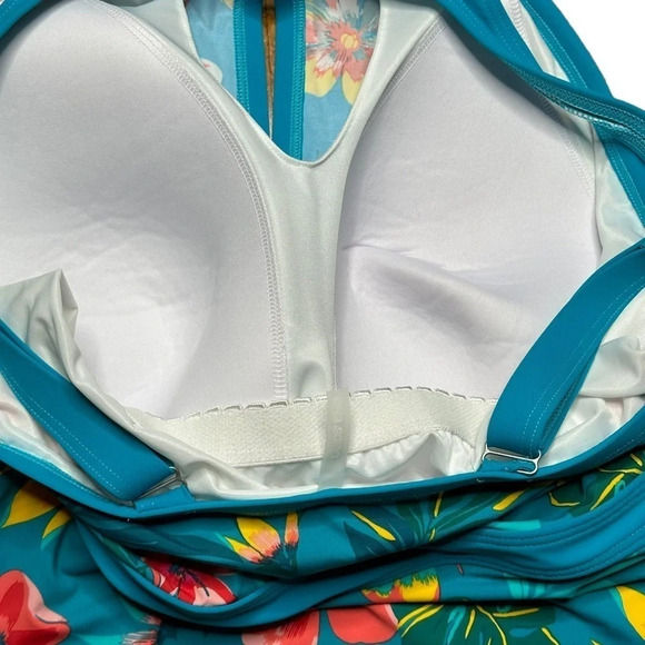 Land's End Women's Plus Size Floral One-Piece Swimsuit. Sz: 16DD - Picture 4 of 11